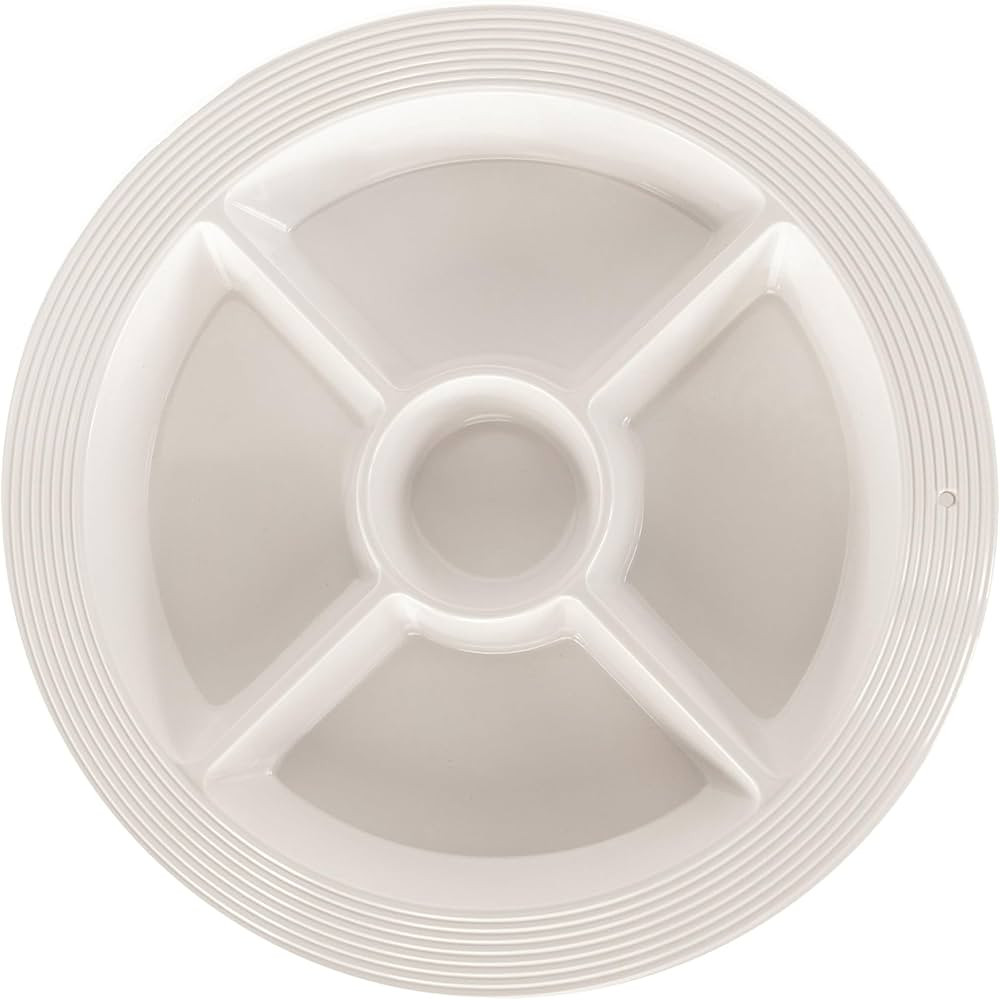 nora fleming Melamine Divided Dish - Sectional Appetizer Plate for Snacks, Vegetables, Guacamole,... | Amazon (US)