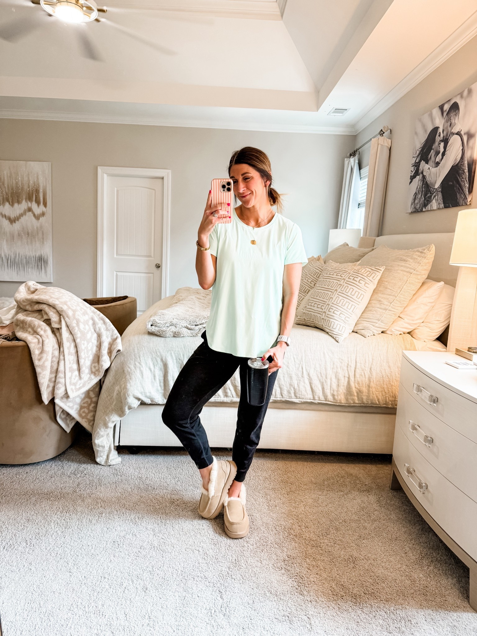 Shop outfit details

Top is CRZ yoga! Cloudweight buttery soft crew neck tee with split him. Slightly oversized-wearing a medium 
Joggers: Vuori Performance Jogger. Size small. TTS but runs slightly big
Uggs slippers. TTS: 8

Linked accessories below too
Loopy case is 10% off with code: watsonansley10

Top | tee | buttery soft | cloud weight | athlete | active | athletic | fit | comfy | fitness | joggers | workout | athleisure | Uggs | accessories | cross necklace | bracelets | gold | earrings | huggie hoops | whoop band | shoes | Vuori | loopy case | coffee cup | swig

 

#LTKActive #LTKStyleTip #LTKFindsUnder100