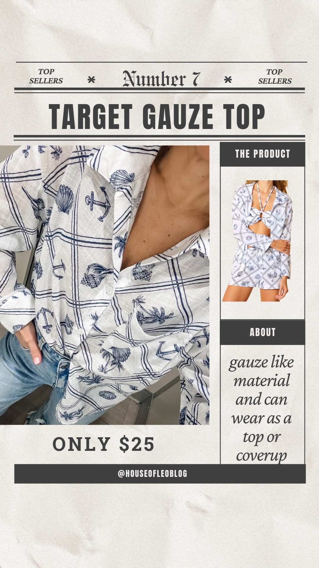 I sized up to a medium in this gauze, button-down shirt. Target style.

#LTKOver40