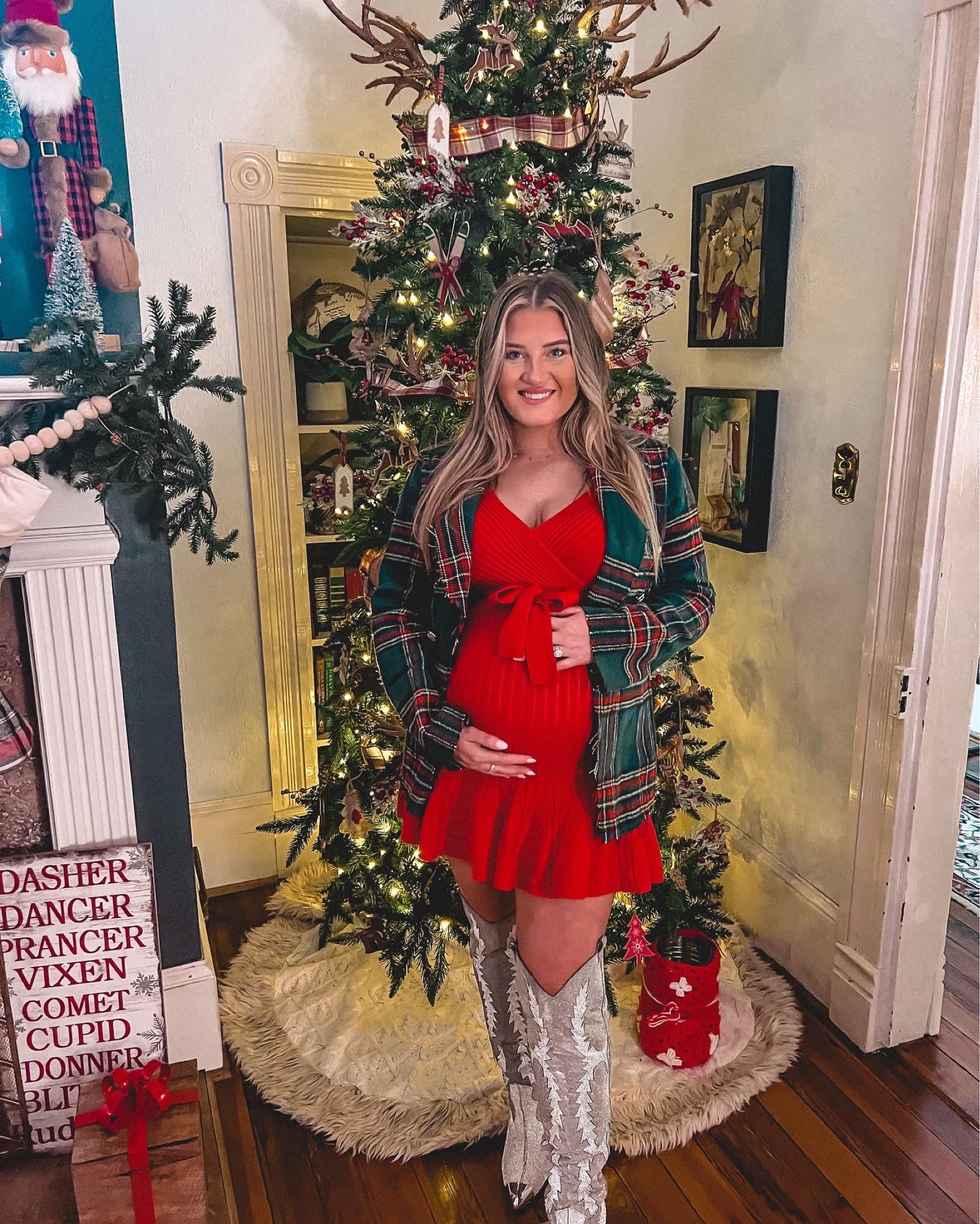 Holiday Christmas party dress outfit 