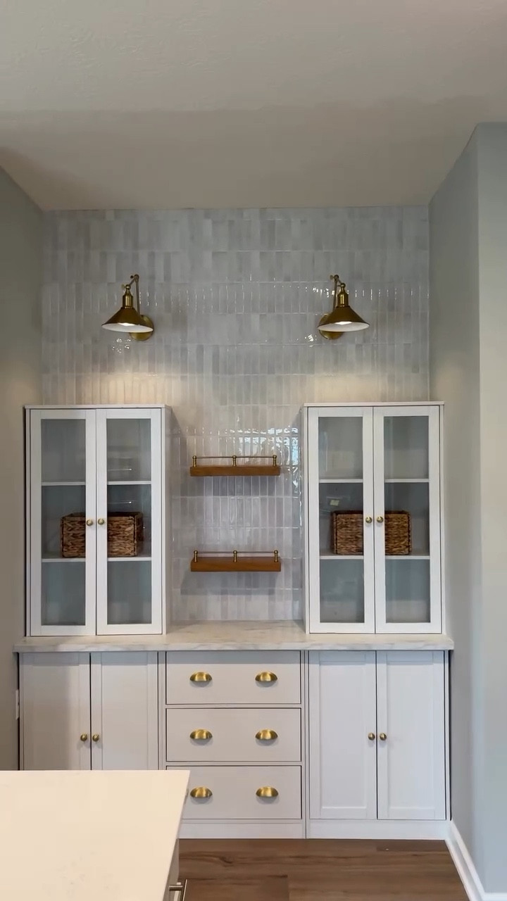 From “just close the door” to “can we leave these open forever?” ✨😍

-We added lights 💡 
-We added shelves 🔨 
-We added 87 “we’ll finish it next week” promises.. 🤫
 But here she is—finally DONE 🙏🏻

Well… minus trim and styling of course 😅

Comment shop & il dm you a link for products used ❣️
diy | home Renovation | butlers pantry | home design | kitchen inspo | IKEA hack