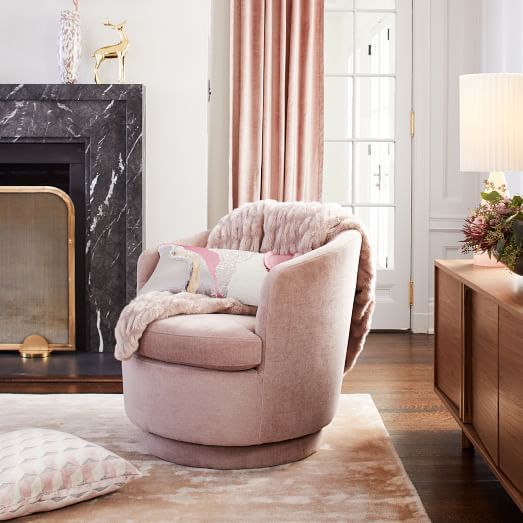 Viv Swivel Chair (In-Stock & Ready to Ship) | West Elm (US)