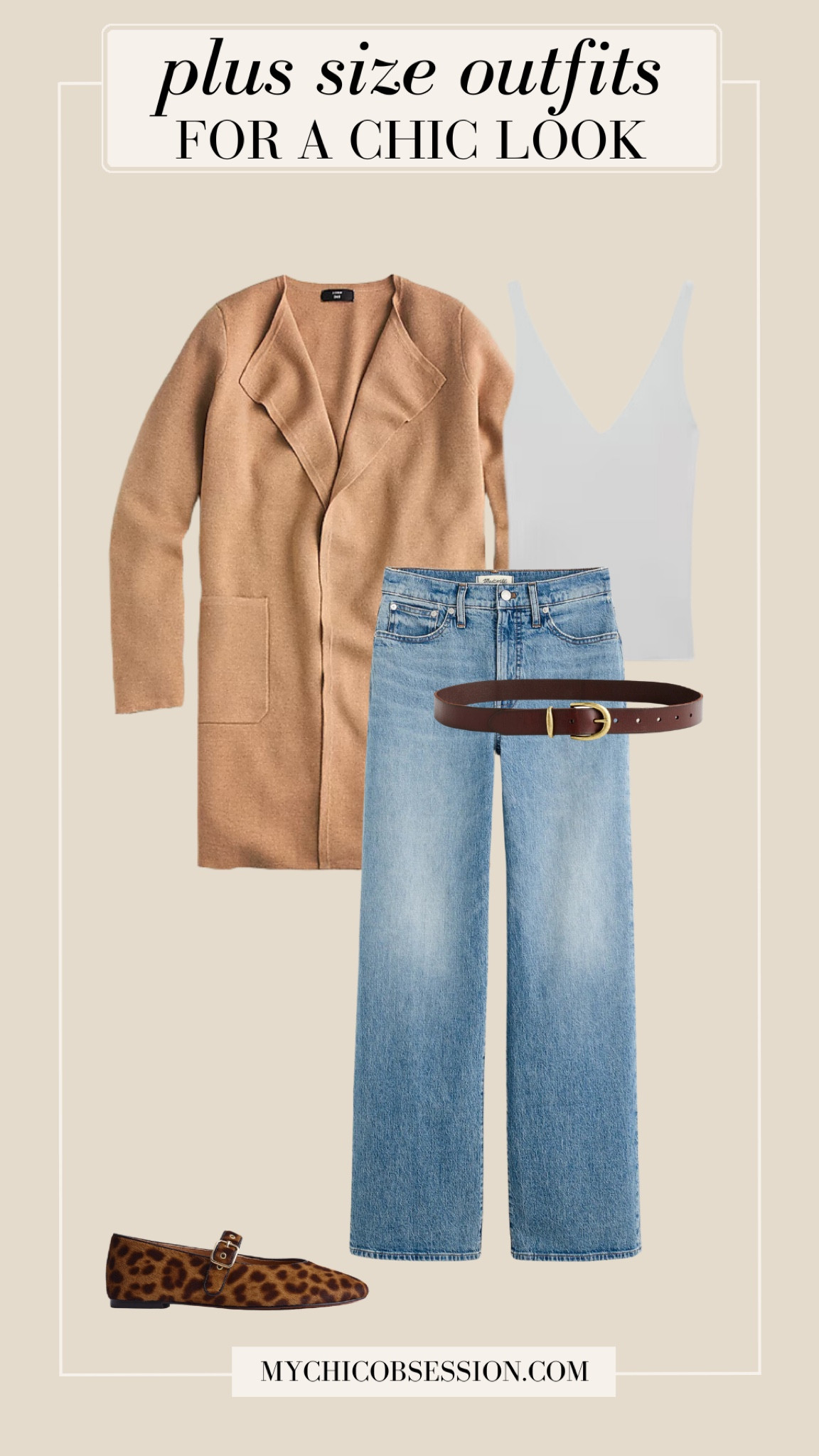 A sweater blazer is one of favorite recommendations for a capsule wardrobe! Pair it with a leather belt, wide-leg jeans, a v-neck tank, and leopard print flats.

#LTKPlusSize #LTKStyleTip #LTKSeasonal