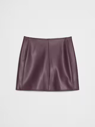 Vegan Leather Mini Skirt | Banana Republic Factory