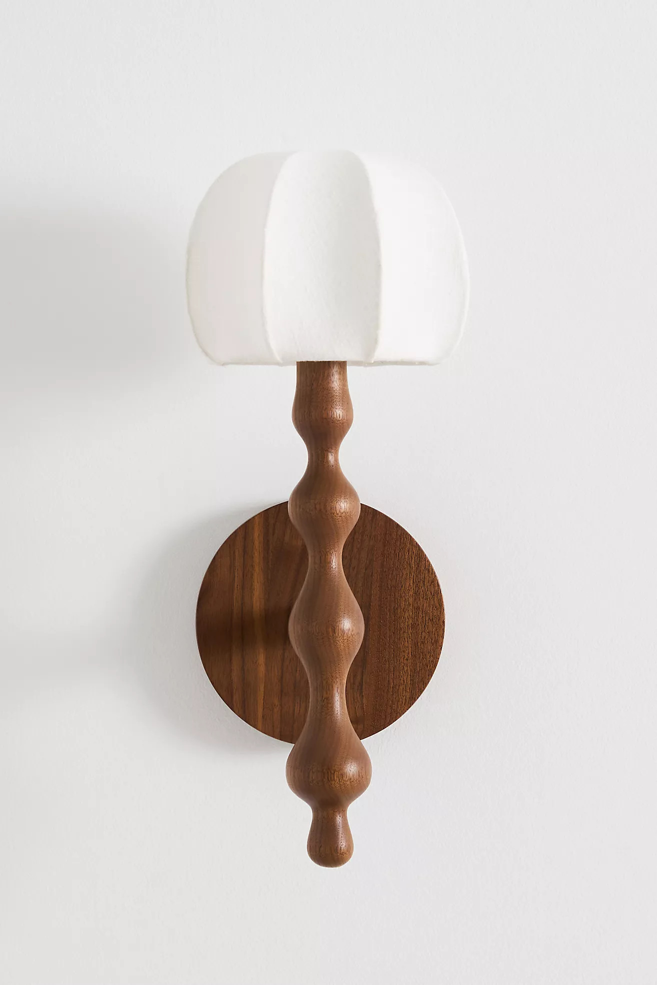 LALA Reimagined Wood Shaded Sconce Wall Light | Anthropologie (US)