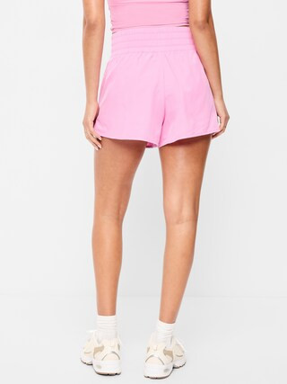 Extra High-Waisted Crinkle Run Shorts -- 3-inch inseam | Old Navy (US)