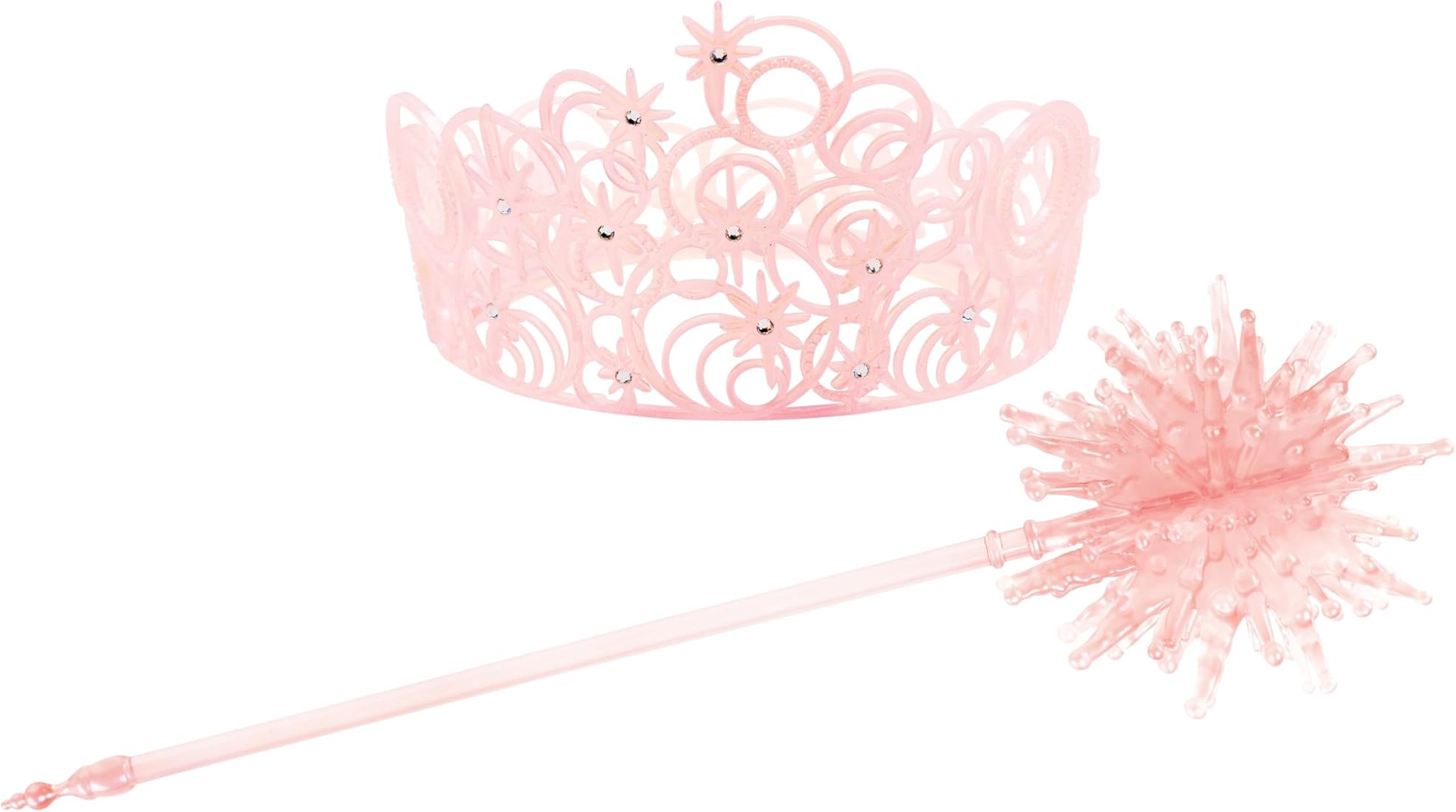 Wicked Glinda Crown and Wand Costume Accessory Set, Official Wicked Crown and Wand with Sparkling... | Amazon (US)