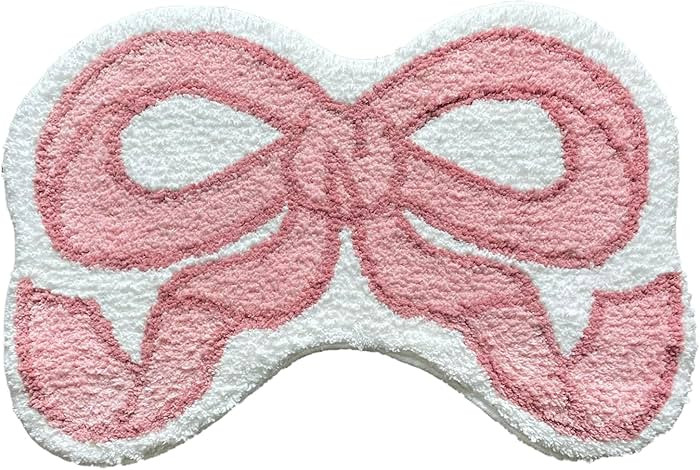 Bow Rug - Bow Shaped Rug - Handmade & Premium- 30in (75cm) - Uno Reverse Rug - Designer Rugs - Ae... | Amazon (US)