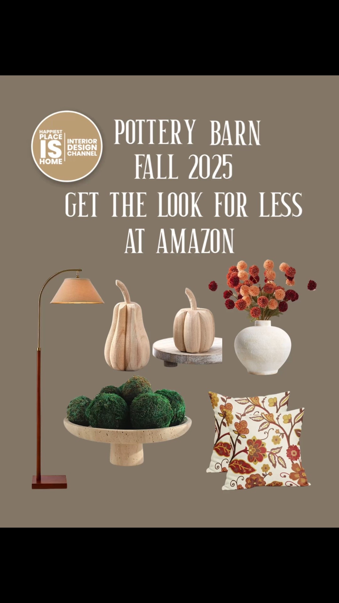 Pottery Barn Fall 2025!  Get the Pottery Barn look for less on Amazon!  Home Decor and Interior Design finds!  Check out the video on YouTube!  https://youtube.com/@happiestplace

#LTKSaleAlert #LTKHome #LTKSeasonal
