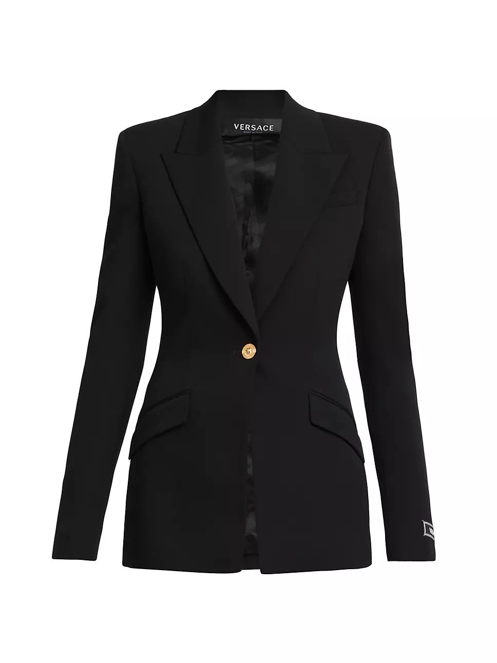 Fitted Stretch-Wool Blazer | Saks Fifth Avenue