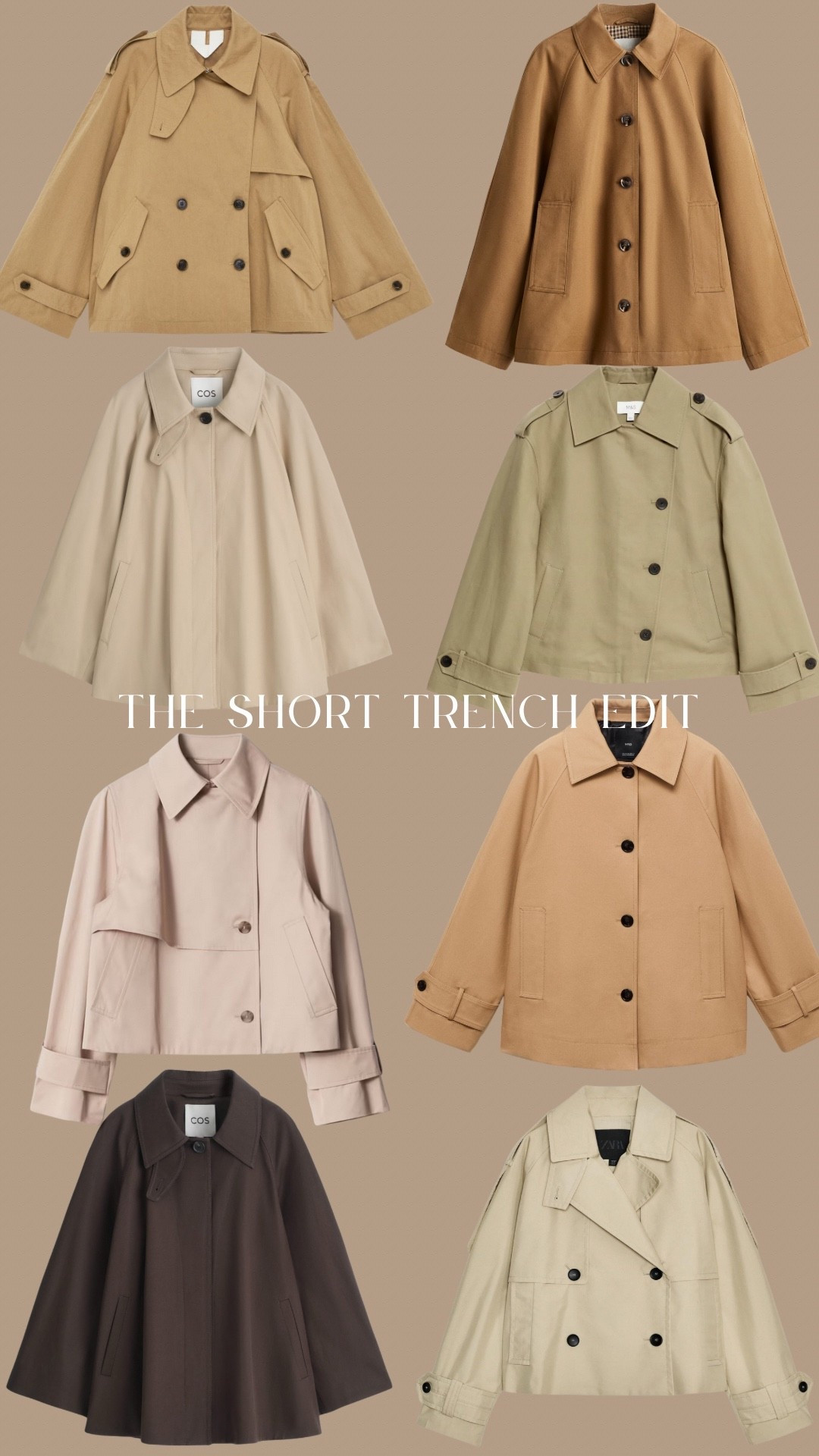 TRENCH JACKET EDIT
Trench jackets are a great lightweight outerwear option for the transitional season and the earlier weeks of Autumn as well as Spring. They’re very much considered a wardrobe classic so it’s well worth investing in one. They’re incredibly versatile and can be worn as part of a workwear wardrobe or for just day to day life.

In this edit you’ll find the 8 options shown in the collage as well as some additional styles that I’ve found and there’s a range of price points to suit all budgets. 

#LTKautumn #LTKeurope #LTKuk