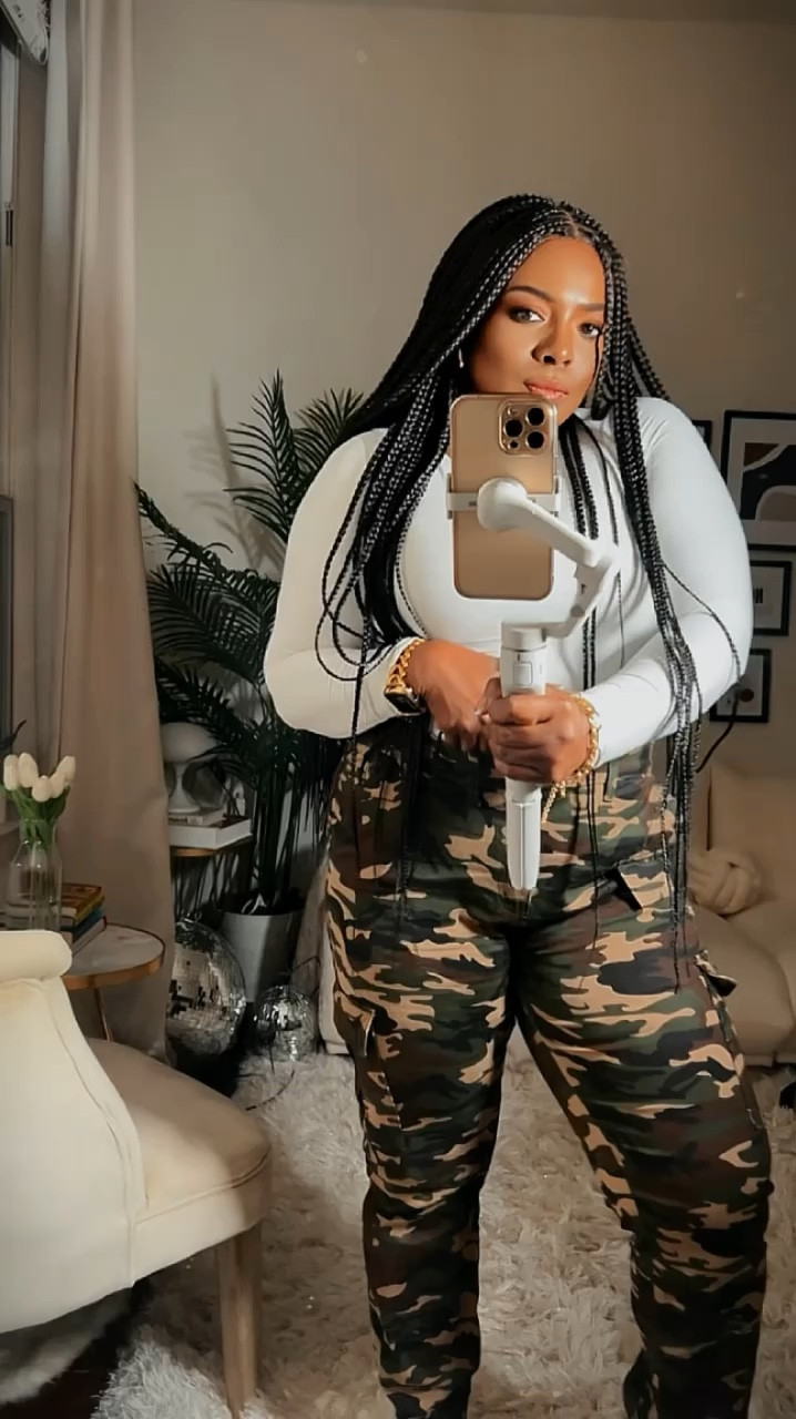 Seriously don’t sleep on Amazon Fashion. Loving this as I styled it. I’m wearing large in the bodysuit and cargo camo joggers. I’m 190 lbs and 5’4. 


Follow, share and like for more style tips. 
Linking on LTK & Amazon Story highlight shortly.  Mwwwwwwaaaah 😘

midsize fashion, selfie, ootd, ootd inspo, outfit inspiration, camouflage pant, camo, how to style camo, cargo pant, pencil camo pant, what to wear with a bodysuit, amazon fashion, for you page, black creator, houston lifestyle creator, date night outfit, casual style. 
.
.
.
#amazoninfluencer #ootd #datenightoutfit #outfitinspiration #springfashion #summerfashion #outfitinspo #explorepage #outfitoftheday

#LTKmidsize #LTKfindsunder100 #LTKGiftGuide