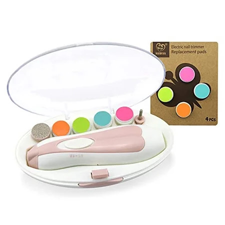 haakaa Baby Nail Trimmer and Replacement Pad Combo - Safe Electric Baby Nail Clipper| Whisper Quiet  | Walmart (US)