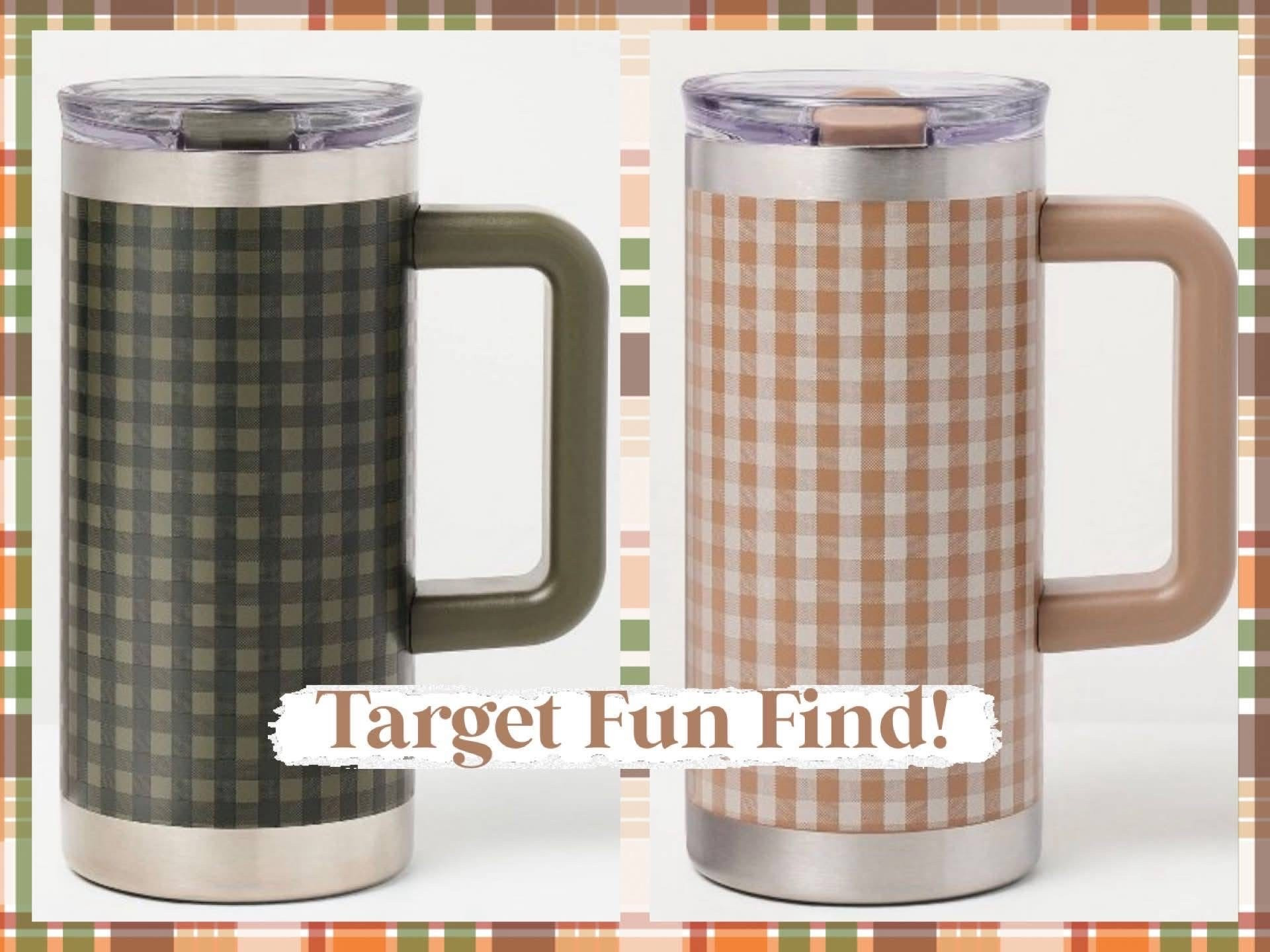 Target Fun Find! 🎯 Brand new Hearth & Hand with Magnolia Stainless Steel Fall Tumblers available for only $12.99! Perfect for keeping hot drinks hot and cold drinks cold for hours on end. So cute with the timeless gingham detailing, and you cannot beat the price. 🤎

#LTKSeasonal #LTKHome #LTKTravel
