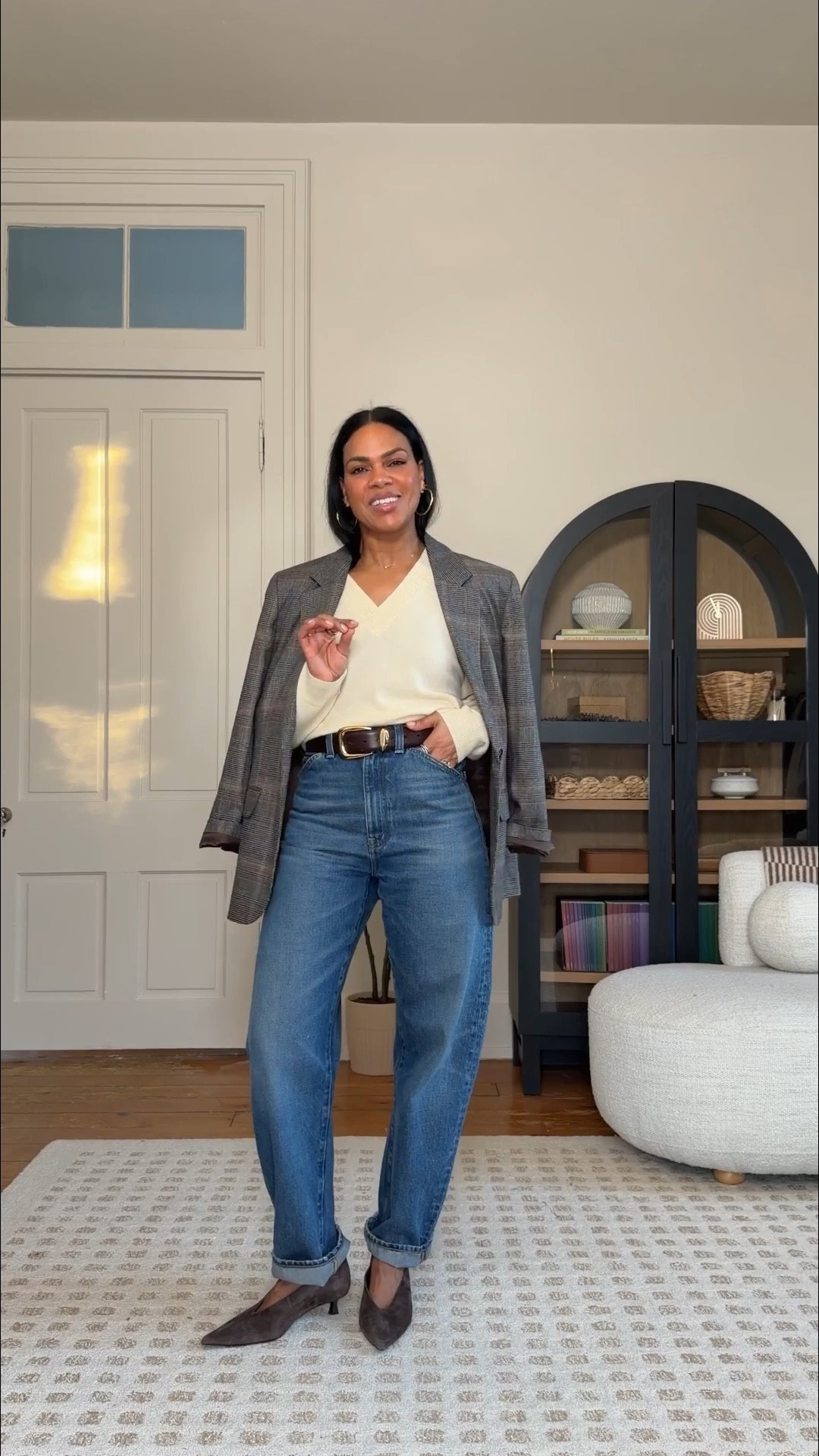 Went with the curvy fit and sized down in all denim, everthing else is tts. If you don’t get a gap in the waist go true to size and get the regular fit. 



#LTKFindsUnder100 #LTKSeasonal #LTKMidsize
