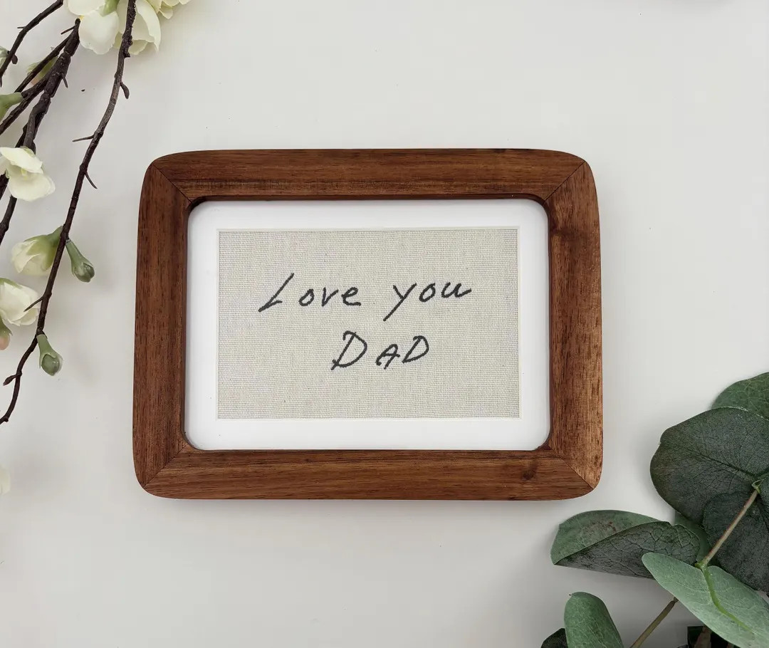 Custom Embroidered Handwritten Note | Personalized Canvas Keepsake | Custom Embroidery Gift | Emb... | Etsy (US)