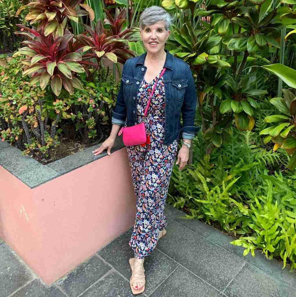 Floral jumpsuit and jean jacket for a cool summer day!

#styleagram 
#stylebook
#stylebible
#stylefashion
#outfitshot
#styleaddict
#jcrewfactory 
#amazonfashion
#evereve
#jumpsuit
#getreadywithme 
#styletips
#grwm
#styleblogger
#springfashion
#casualandchic 
#ltkover40
#ltkover50
#ltkspring
#ltkshoecrush
#ltkitbag
#nudeshoes