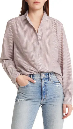 Stripe Cotton Button-Up Shirt | Nordstrom