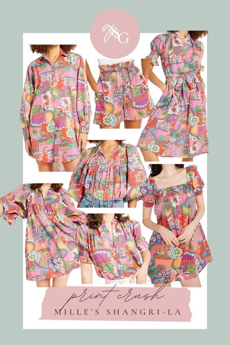 Print crush:: this print from Mille is SO fun! Perfect for spring & summer // printed dress, printed top, shirt dress 

#LTKstyletip #LTKSeasonal