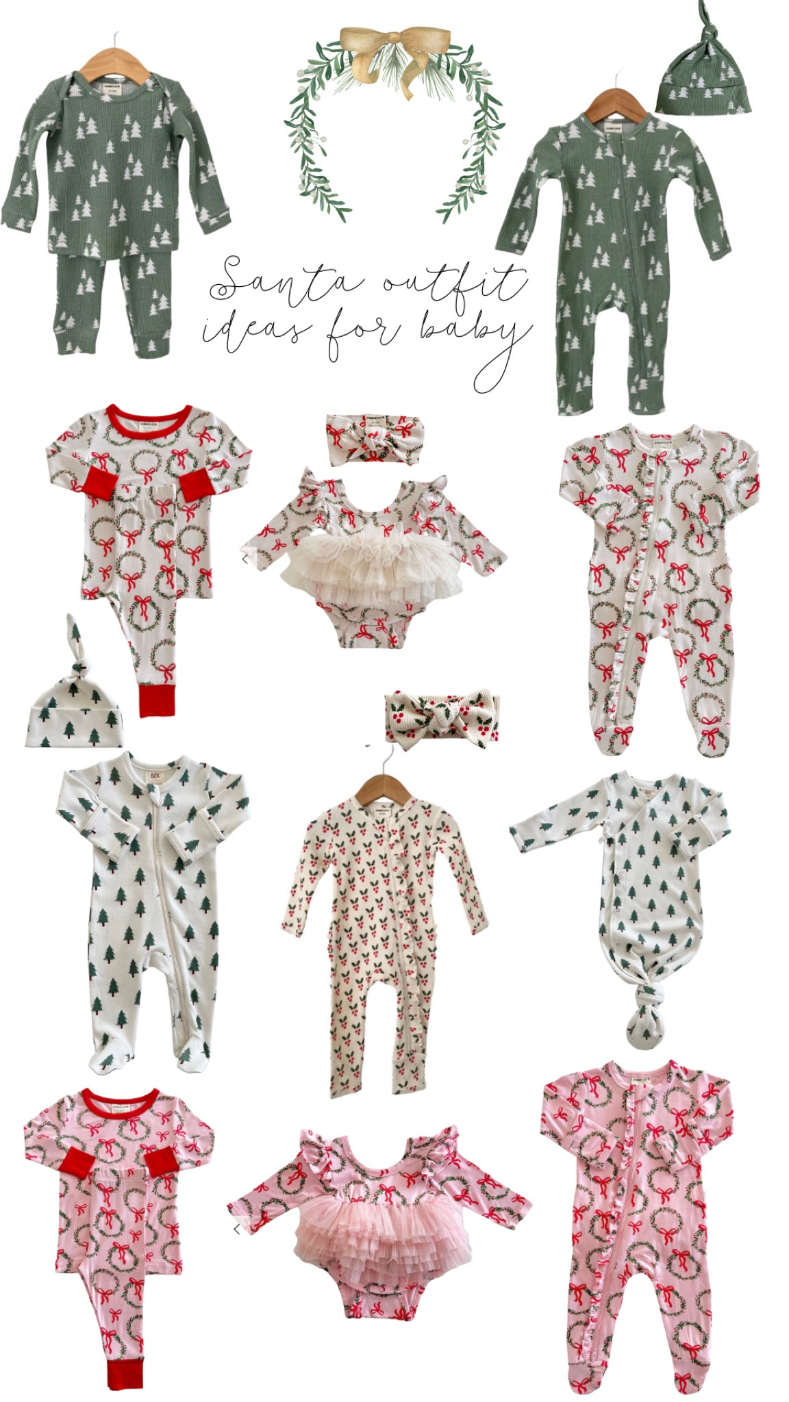 Baby outfits for Santa! 

#LTKBaby #LTKSeasonal #LTKFindsUnder50