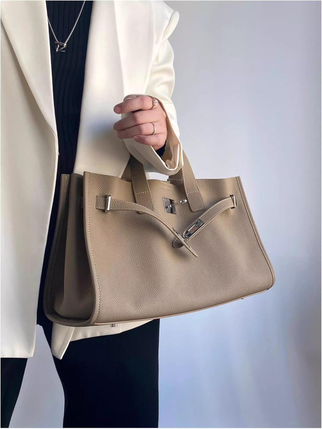 Leather Totes Handbag Shoulder Bag Sling Hobo Commuter Crossbody Bag | Amazon (US)