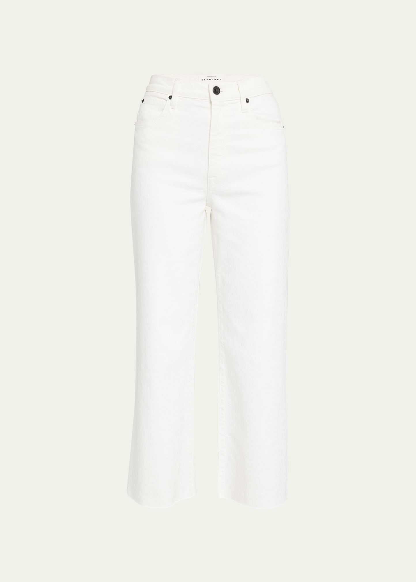 SLVRLAKE Grace Straight Raw Hem Jeans | Bergdorf Goodman