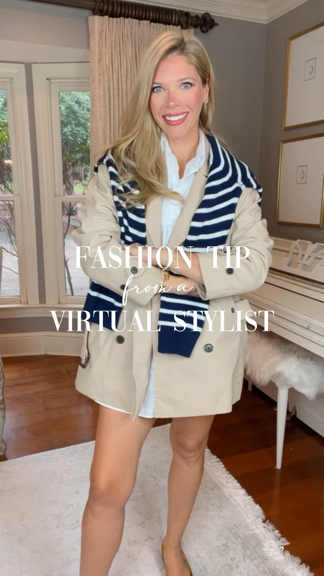 Fashion Tip from a Stylist. Always add a layer to your outfit to make it more interesting! Layer, fall outfit, denim, jeans, cardigan, trench coat, short trench coat, sweater, la ligne, j crew, shirtdress, how to style, tank, button down, stripe button down, ballet flats, fall fashionn

#LTKFindsUnder50 #LTKStyleTip #LTKFindsUnder100