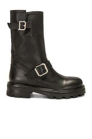 Jimmy Choo Il Biker Boot in Black | FWRD | FWRD 