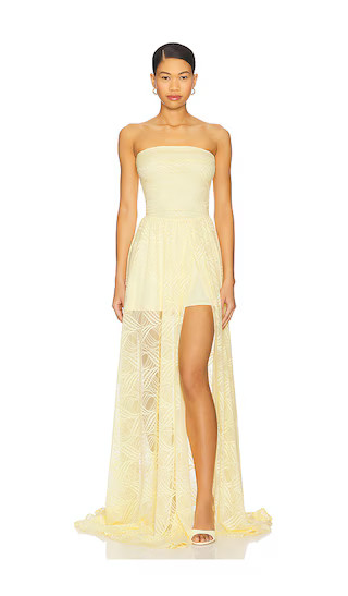 x REVOLVE Cleo Maxi Dress in Butter Yellow | Revolve Clothing (Global)