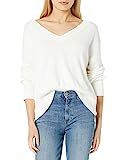 The Drop Women's Lisa Soft Slouchy V-Neck Sweater, Ivory, XXL | Amazon (US)