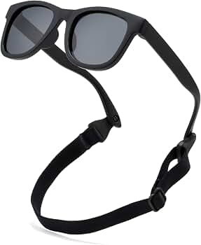 COASION Bendable Flexible Polarized Newborn Baby Sunglasses with Strap for Infant Boys Girls Age ... | Amazon (US)