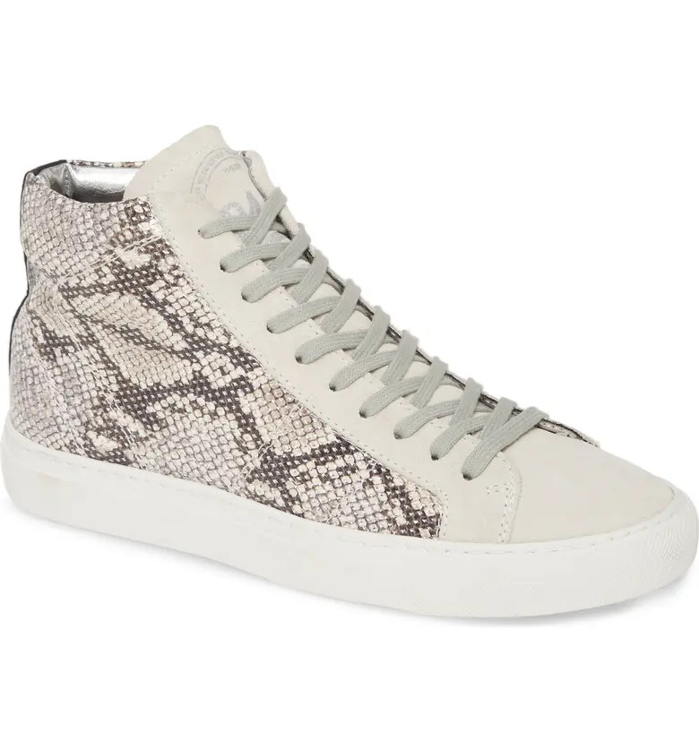 Star Snakeskin Print High Top Sneaker | Nordstrom