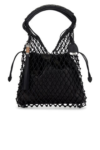 Ralph Lauren Collection Macrame Tote Bag in Black | FWRD 