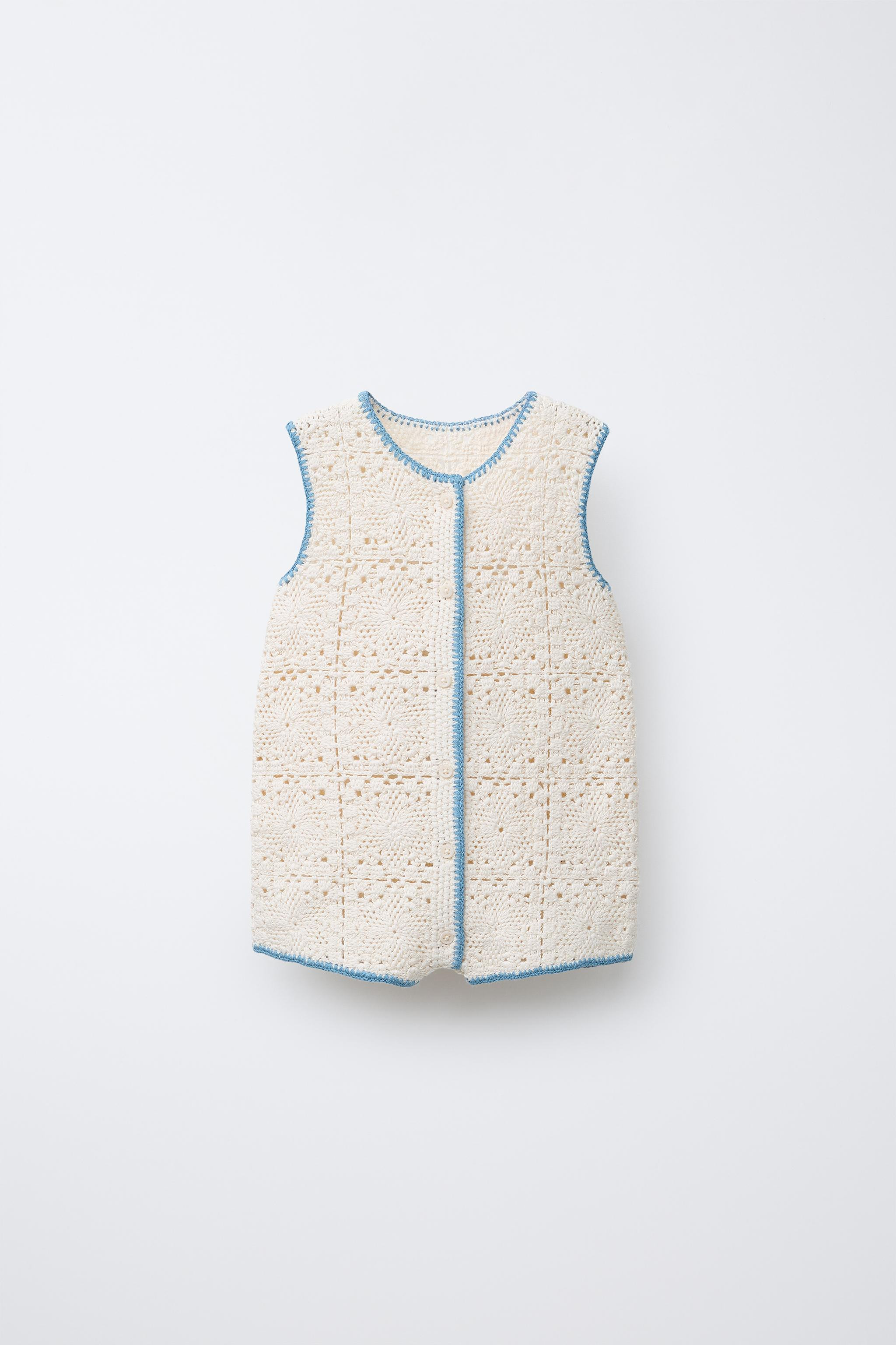 CROCHET KNIT ROMPER | Zara US