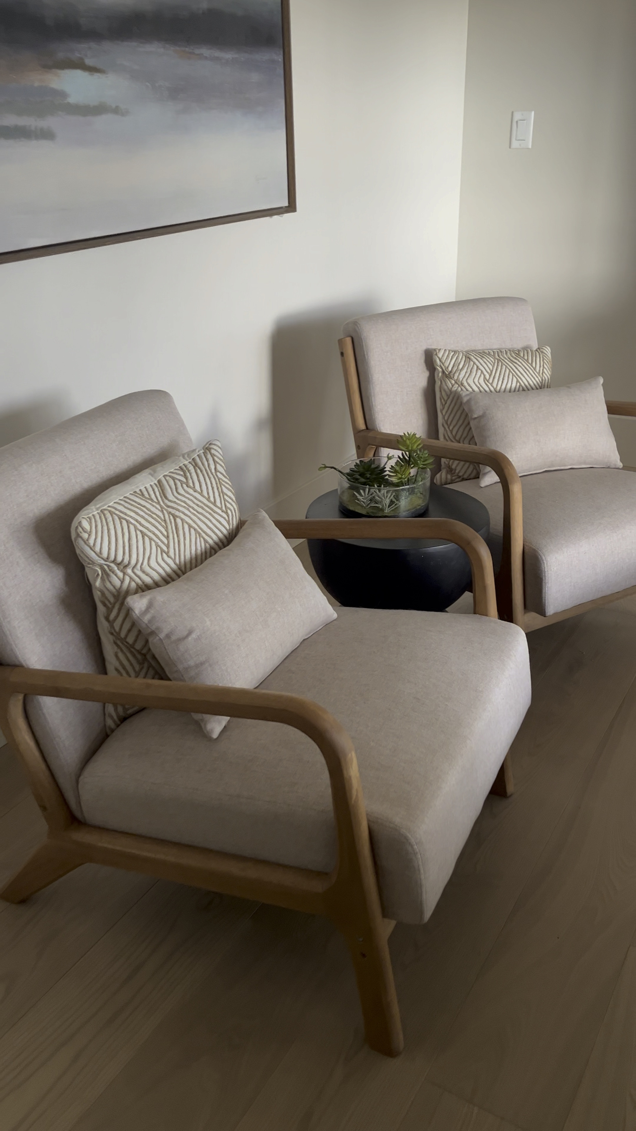 These chairs were so easy to put together and very comfortable.