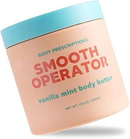 Body Prescriptions Body Butter, Ultra Rich Moisturizing Lotion for Healthy Skin, Vanilla Mint | Amazon (US)