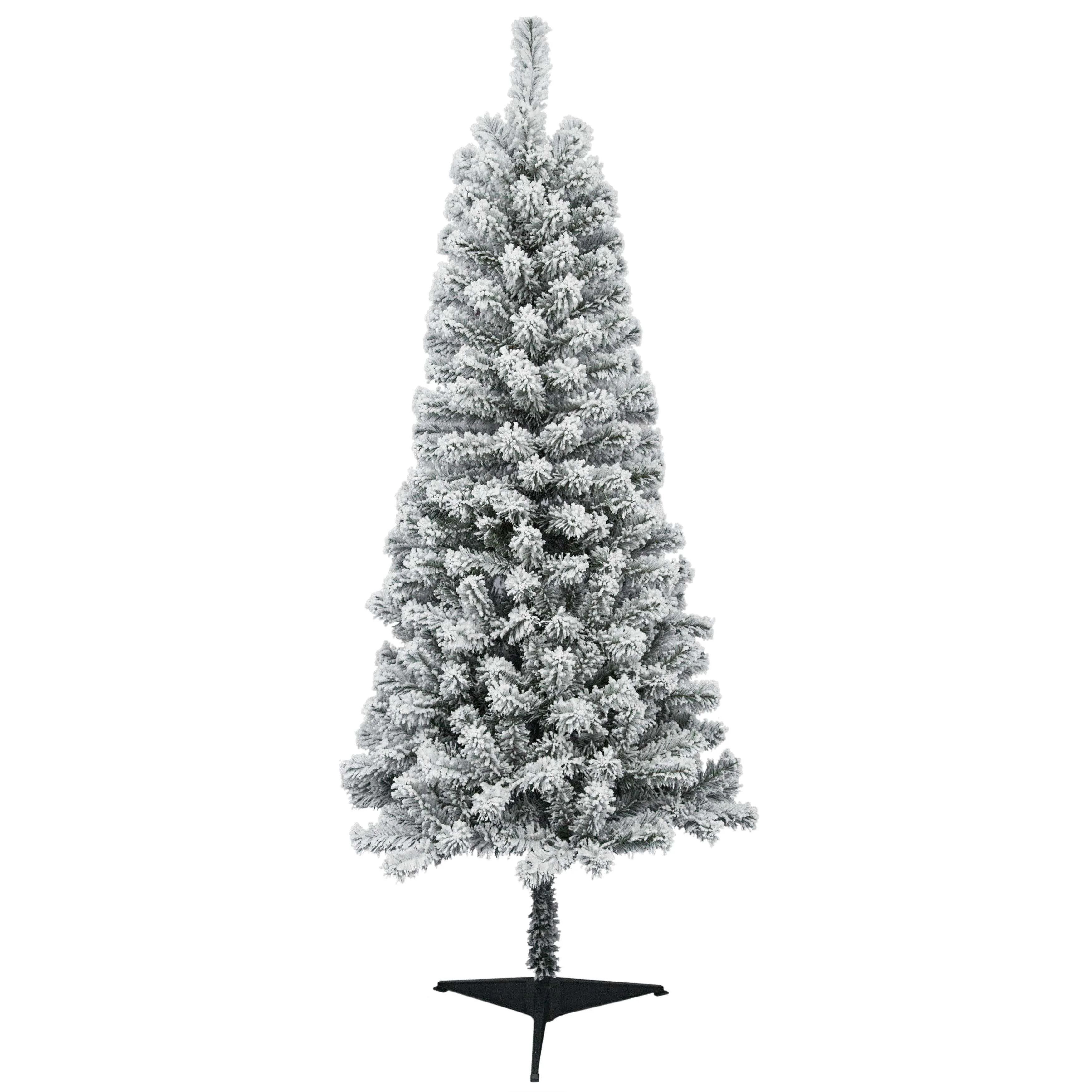 6 ft Flocked Pine Artificial Christmas Tree, by Holiday Time | Walmart (US)