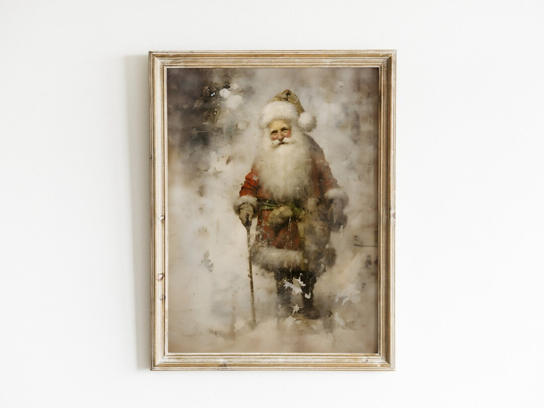 Printable Christmas Wall Art Santa Print Christmas Decor - Etsy | Etsy (US)