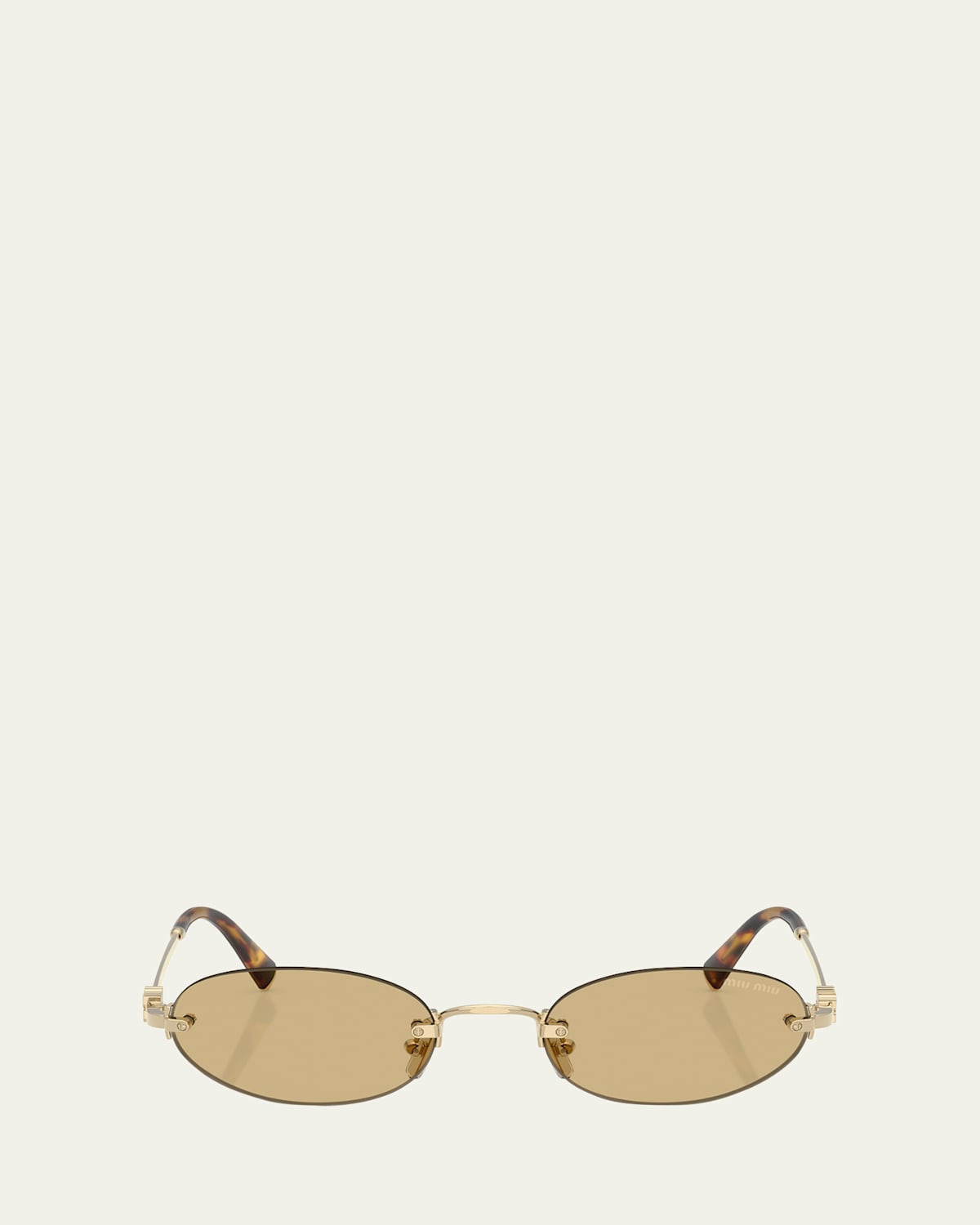 MU A54S Metal Oval Sunglasses | Bergdorf Goodman