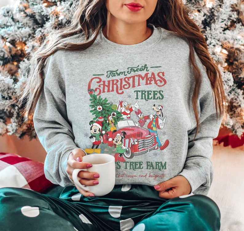 Vintage Disney Farm Fresh Sweatshirt Mickey's Tree Farm - Etsy | Etsy (US)