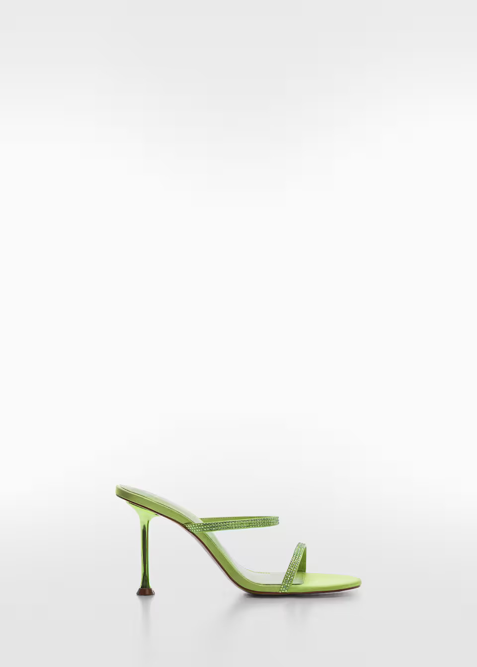 Heeled sandals with rhinestone straps -  Women | Mango USA | MANGO (US)