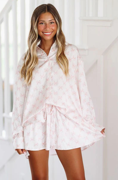 Girls Night Short Set - Pink | Hazel and Olive