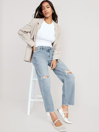 Mid-Rise Boyfriend Loose Jeans | Old Navy (US)
