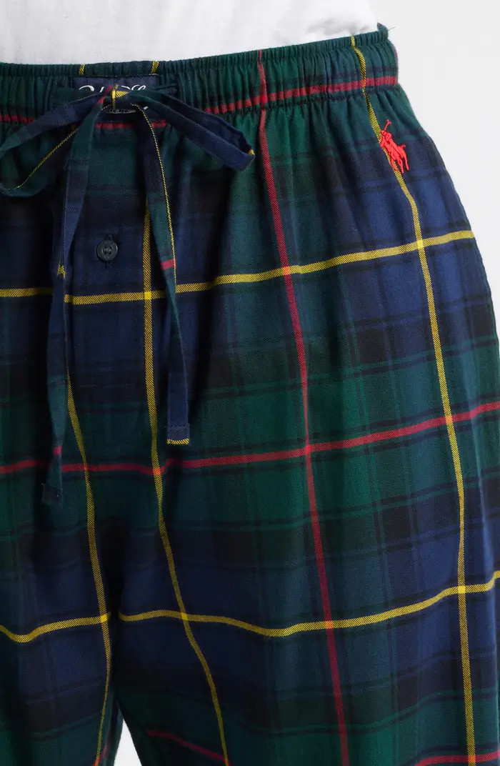 Polo Ralph Lauren Yarn Dyed Plaid Flannel Pajama Pants | Nordstrom | Nordstrom