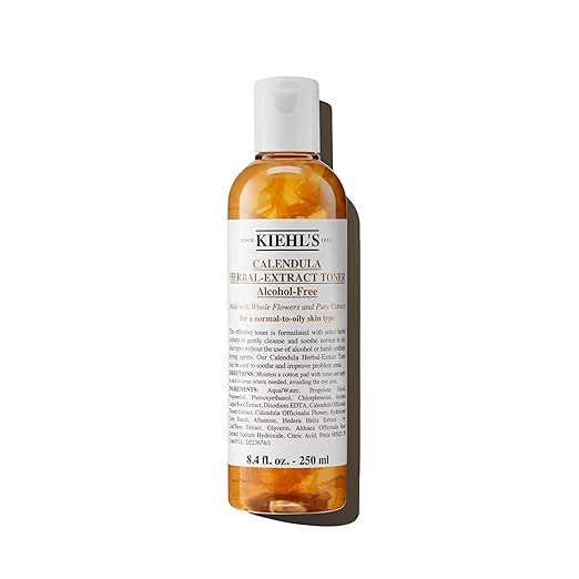 Kiehl's Calendula Herbal Extract Alcohol-Free Toner, Soothing Facial Toner for Normal to Oily Ski... | Amazon (US)