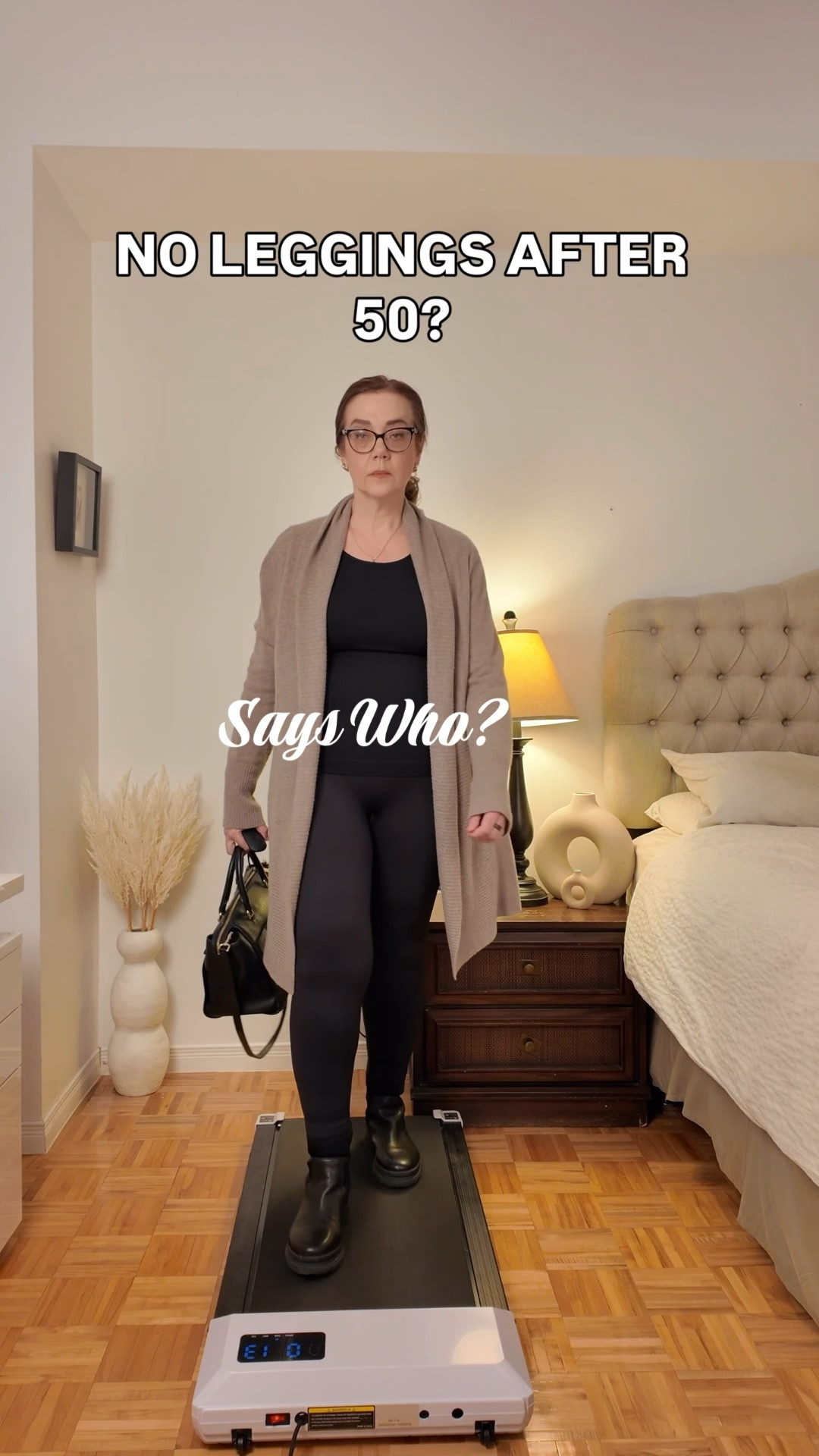 Who decides what is age appropriate? If you want to wear leggings - do it! Style them with high rugged socks, and belted jacket to look current and better proportioned. Very convenient quick outfit for casual runs outside.
Are you team leggings or not? Comment below ⬇️ 
Save for inspiration and share with a friend! Follow for more tips on style and beauty for women after 50.

#LTKwinter #LTKmidsize #LTKover50style