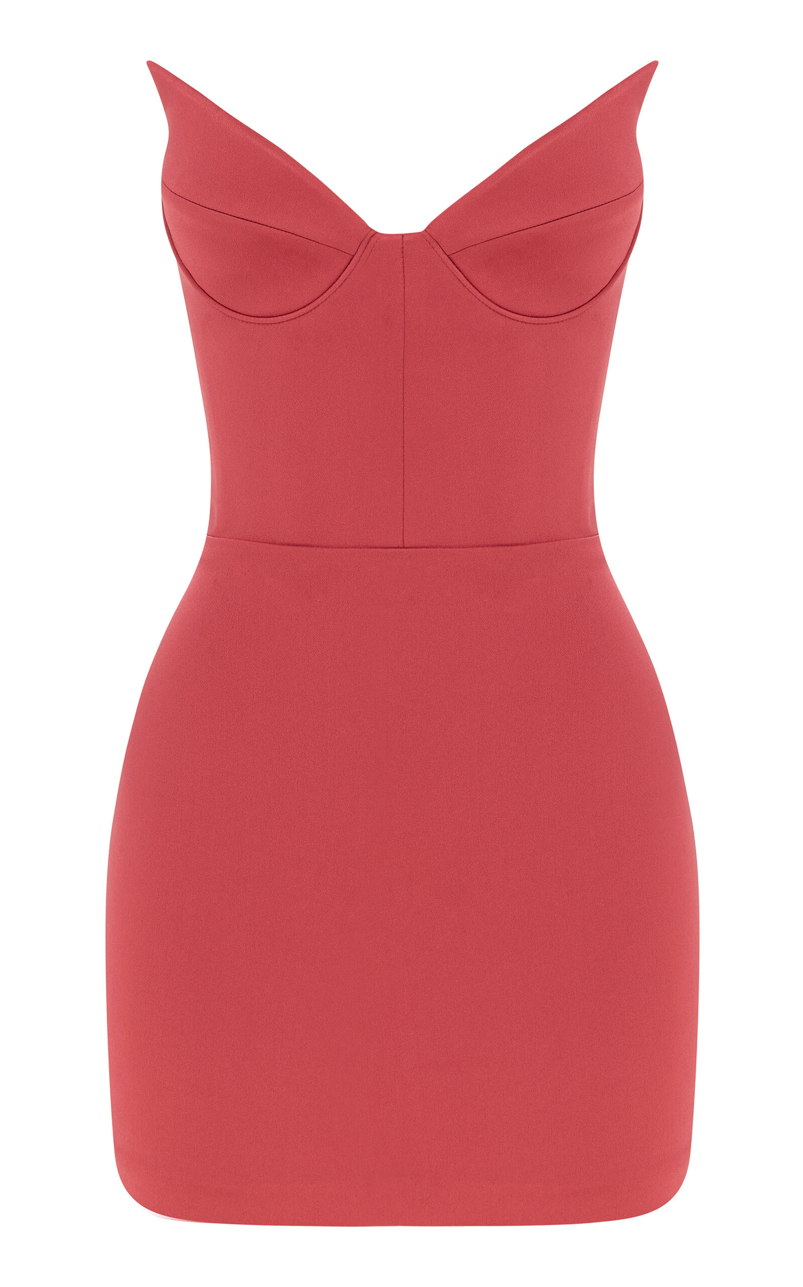 Alex Perry - Sculpted Bustier Satin-Crepe Mini Dress - Pink - AU 8 - Moda Operandi | Moda Operandi (Global)