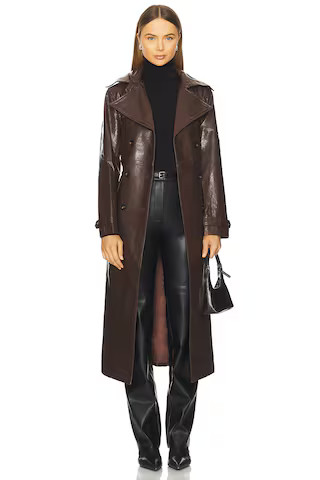 MADISON THE LABEL Hutson Trench in Chocolate from Revolve.com | Revolve Clothing (Global)