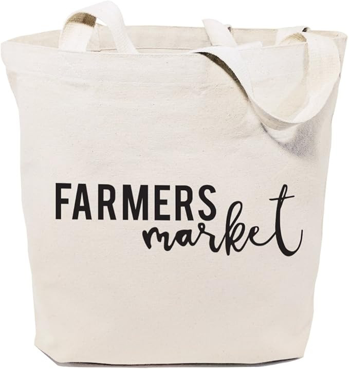 Amazon.com: The Cotton & Canvas Co. Farmers Market, Beach, Shopping and Travel Resusable Shoulder... | Amazon (US)