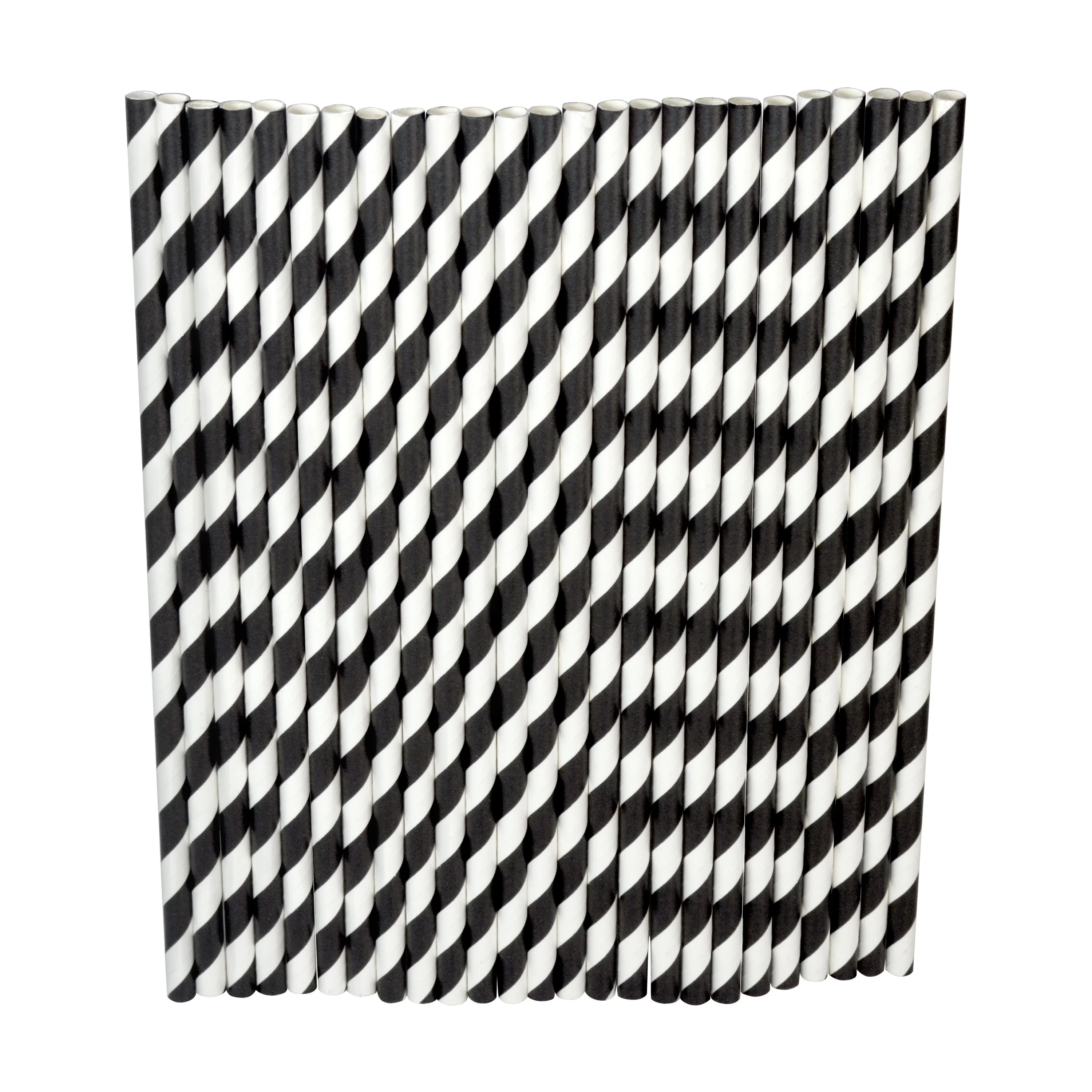 Way To Celebrate Halloween Paper Straws, Black & White, 25 Count | Walmart (US)